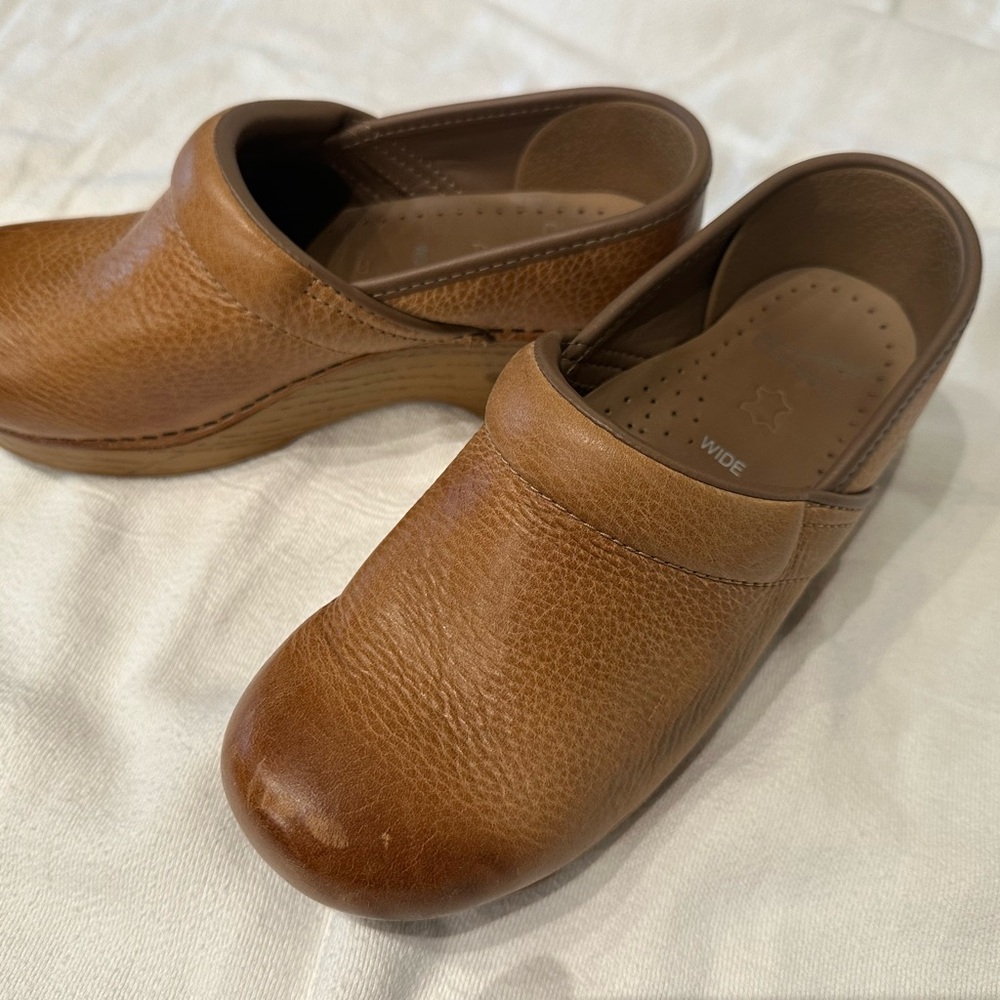 Dansko Brown Leather Mules